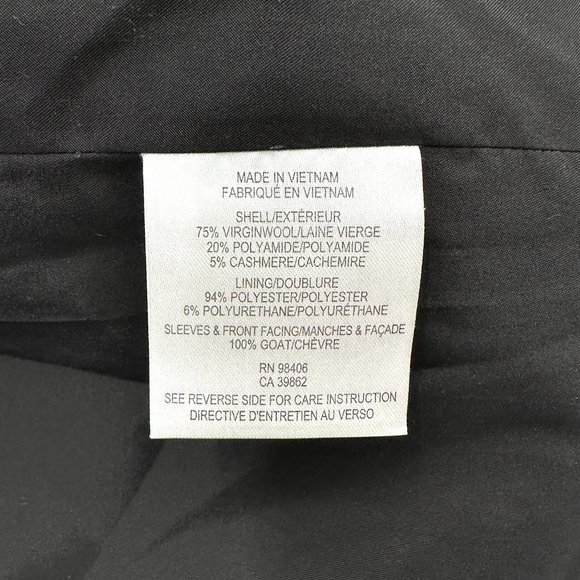 Theory Gray and Black Pea Coat - Picture 6 of 10